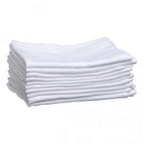 Mininor Muslinfilt 10-pack, Vit