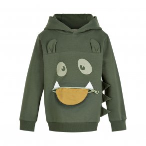 Minymo Sweatshirt med htte, Olive thyme