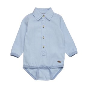 Minymo Skjorte body LS, Ashley blue