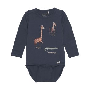 Minymo Rib body LS, Blue nights