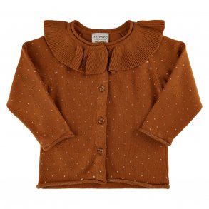Minymo Strik cardigan, Glazed ginger