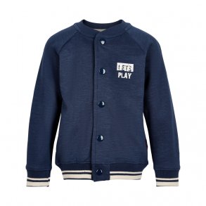 Minymo Sweat-Cardigan, Indigo Blue