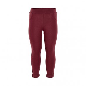 Minymo Leggings, Oxblood Red