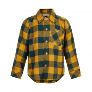 Minymo Skjorte LS Check, Amber Gold
