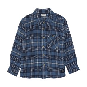 Minymo Skjorte LS, Check/Real teal