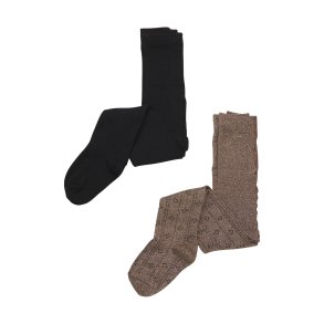 Minymo Strmpebukser (2-pak), Mnster/Black