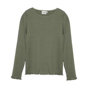Minymo T-shirt LS, Deep lichen green