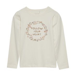 Minymo T-shirt LS, Seedpearl