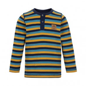 Minymo Langrmet T-Shirt, Striber/Navy Blazer