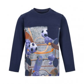 Minymo T-skjorte LS, Indigo Blue