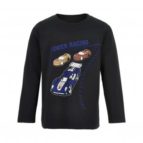 Minymo T-shirt LS, Jet black