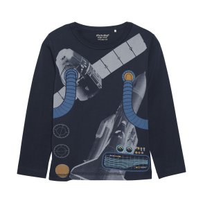 Minymo T-shirt LS, Blue nights
