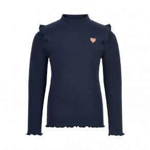 Minymo Rib T-shirt LS, Total Eclipse