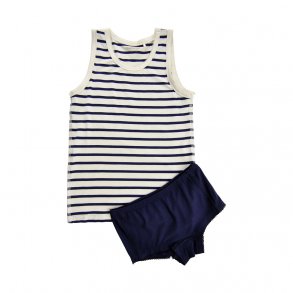 Minymo Undertj Bamboo, Pige/White