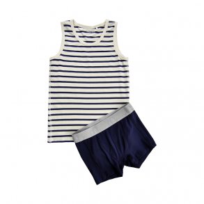 Minymo Undertj Bamboo, Dreng/White