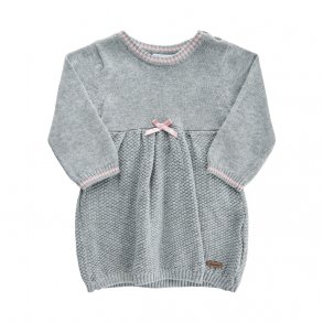 Minymo Strik Kjole LS, Peachskin