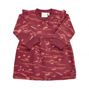 Minymo Kjole LS, Oxblood Red