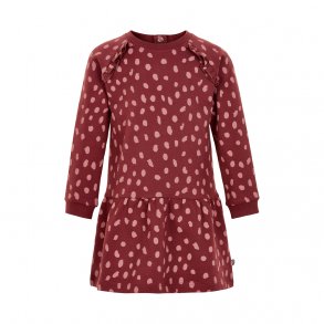 Minymo Kjole LS, Oxblood Red