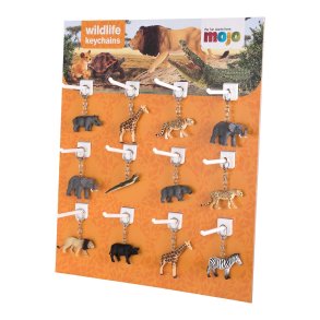 Mojo Display Keychain Savannah (36pc), Wildlife