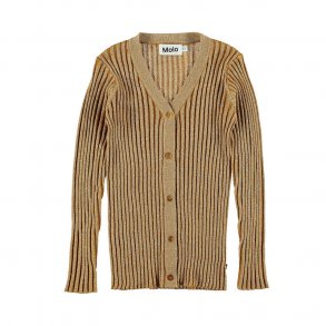Molo Genie Rib Cardigan i Karry