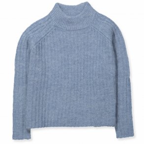 Molo Gertrude Striktrje i Stvet Bl med Hj Krave