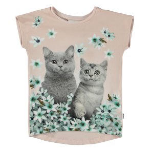 Molo T-shirt SS, Ragnhilde/Flower cats