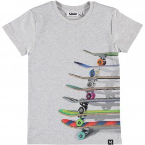 Molo T-shirt SS, Raven/Stacked Skateboards