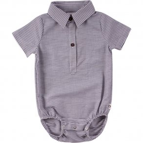 müsli Skjortebody, Woven/White-Blue stripe