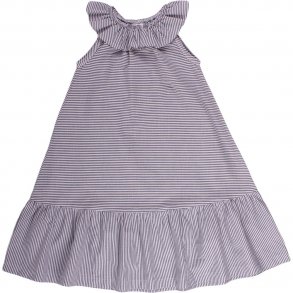 müsli Kjole NS, Woven/White-Blue stripe