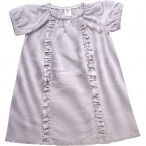 müsli Kjole SS, White/Blue Stripe