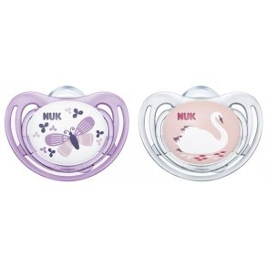 NUK Freestyle Silikone Sut (2 stk.) - Suttestrrelse: 6-18 mdr., Lilac/Rose