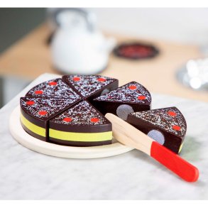 New Classic Toys Chocolate cake with accessories