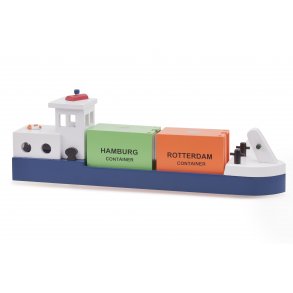 New Classic Toys Containerfartyg m. 2 containrar 