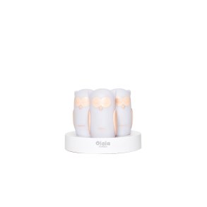 Olala Boutique Natlampe Trio, Ugle/Hvid