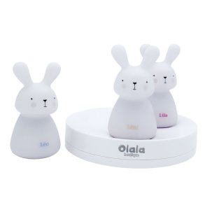 Olala Boutique Natlampe Trio, Kanin/Hvid