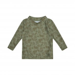 Petit by Sofie Schnoor Bade T-shirt LS, Lionel/Green
