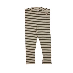 Petit Piao Leggings, Striped/ Ivy green
