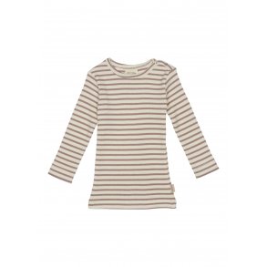 Petit Piao T-shirt LS, Dauville Mauve/Eggnod