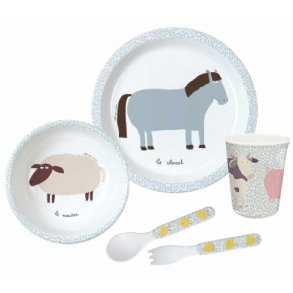 Petit Jour Paris Spisest (5 dele), P Bondegrden/Bondegrdsdyr