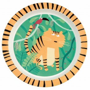 Petit Jour Paris Flad Tallerken, Jungle/Tiger