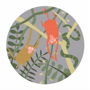 Petit Jour Paris Lille Flad tallerken, Jungle/Abe