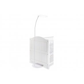 Pinolino Himmelstativ til vugge, Bedside Crib, babyseng, Metal/hvid lakeret