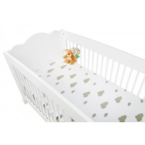 Pinolino Dra-p-lakan till Baby- och juniorsng 2 st, Jersey/Gr moln