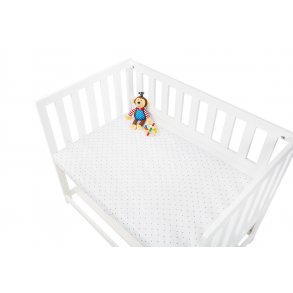 Pinolino dra-p-lakan till Vagga, Bedside Crib och barnvagn 2 st, Jersey/Gr stjrnor