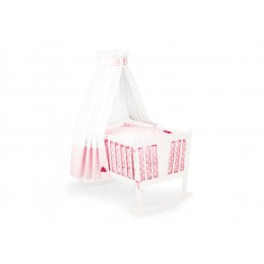 Pinolino Tekstil Udstyr til Vugge (4 dele), Glckspilz/Rosa