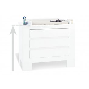 Pinolino Changing Table Raiser set 17 cm, White