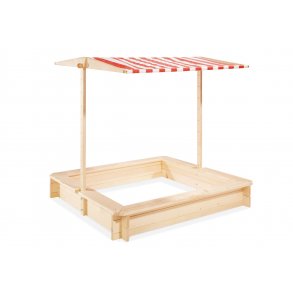 Pinolino Sandlda med Baldakin (120x120cm), Leonie/Obehandlad Furu