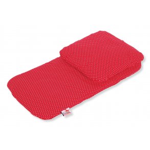 Pinolino Senget�j til dukkevogn (2 dele), Prikker/R�d