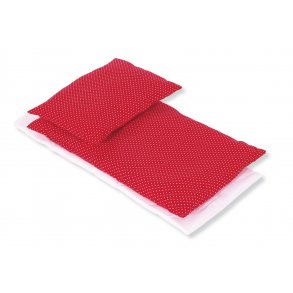 Pinolino Bddset till docksng 3 delar, Prickar/Rd