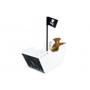 Pinolino Legebd Hoppetosse, Hvid/Sort med Tavler